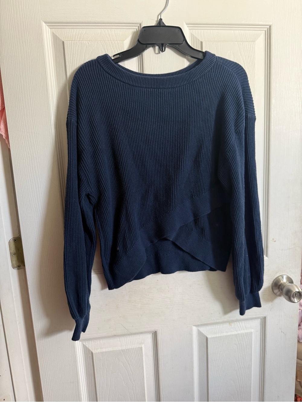lululemon athletica navy crew neck sweater